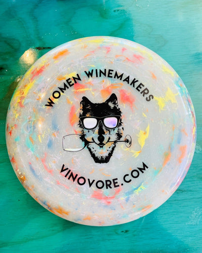 Vinovore Frisbee made from 100% recycled materials!