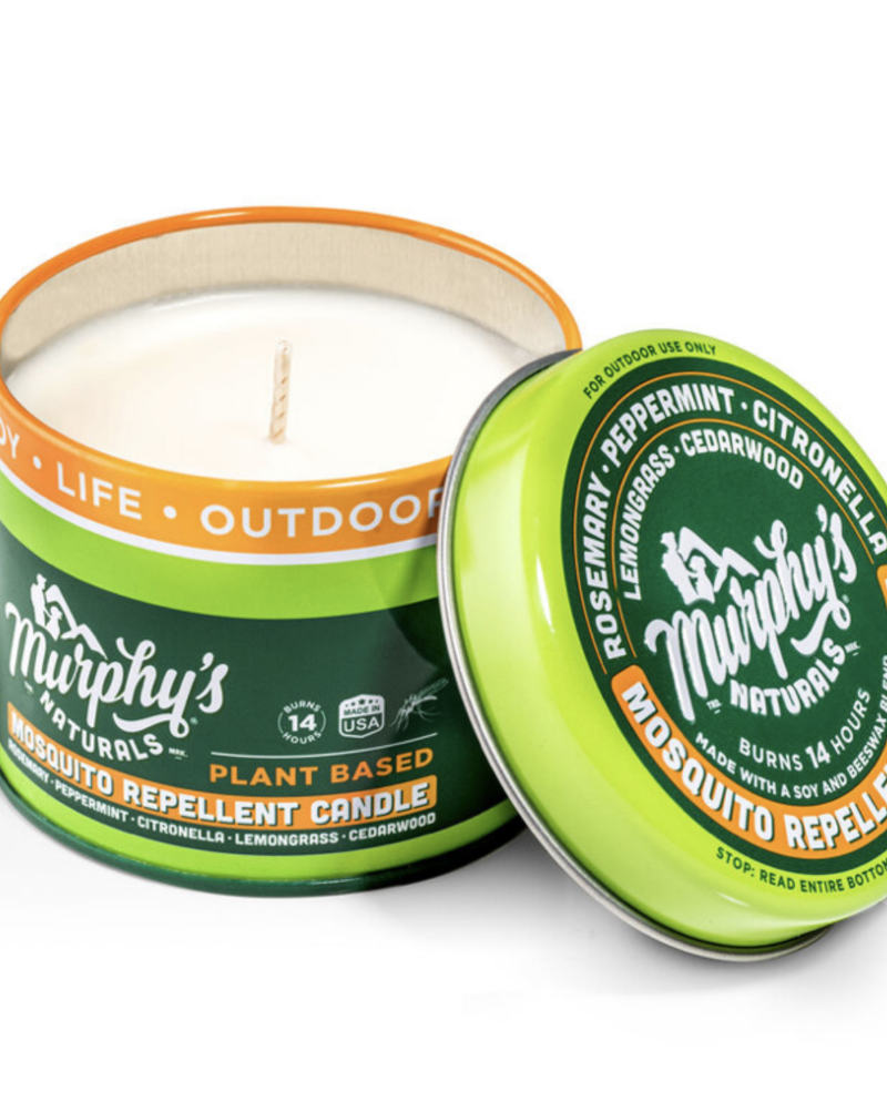 Murphy's Naturals Mosquito Repellent Mini Trio Candles. Burn time up to 14 hours per Candle. Natural. Deet free. Plant based. Citronella, Lemongrass, Rosemary, Peppermint, Cedarwood, Beeswax, Soy wax, Cotton Wick. Weight: 1.1 lbs. Dimension: 3.25" x 9" x 2.25"