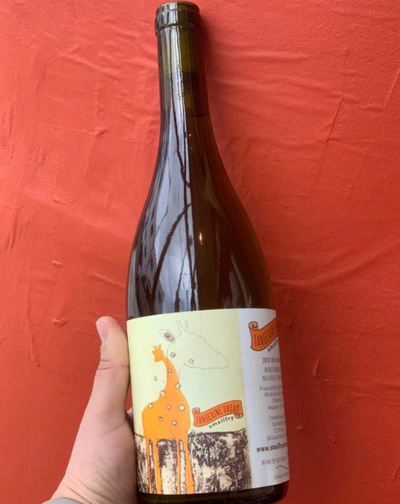 46% Semillon, 41% Pedro Ximenes, 13% Roussane Barossa, Australia.  Woman winemaker - Suzi Hilder. All natural. Orange wine. Juicy, bright + wildly crushable. Citrus spiced oatmeal. Dry + full.