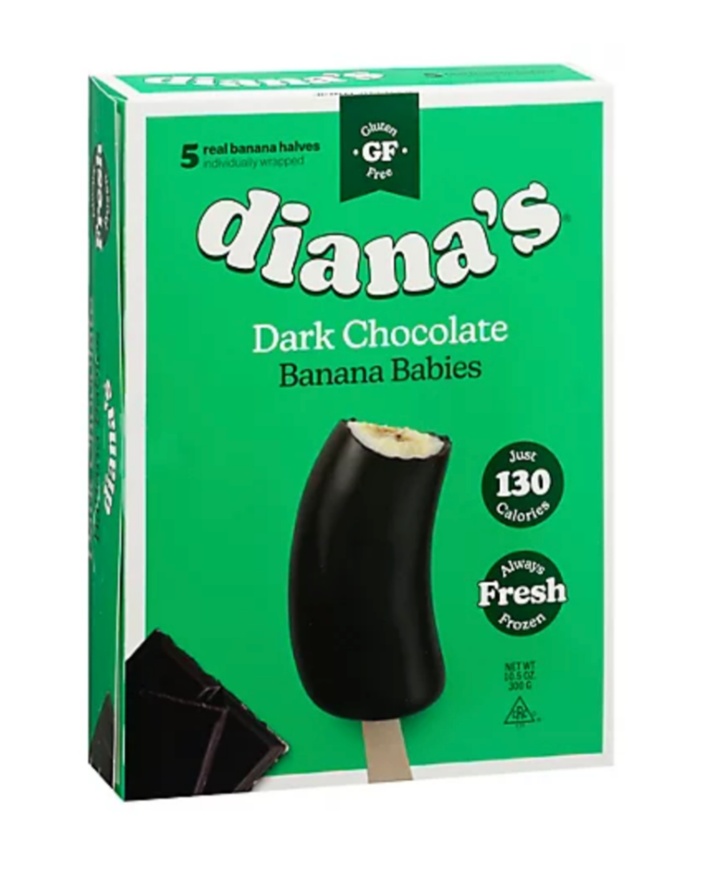 Banana. Chocolate. Stick. That’s it.  Nothing but the good stuff—a ripe banana, frozen and dipped in premium dark chocolate.
