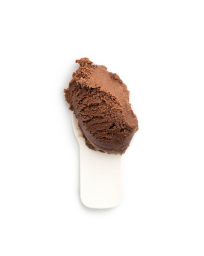 Complex and ethereal flavor from the best cocoa the world has to offer. Finishes with an ultralight whiff of coconut cream. Dark Chocolate Truffle frozen dessert in ready-to-roam 3.6 oz. cups (with a spoon under the lid).