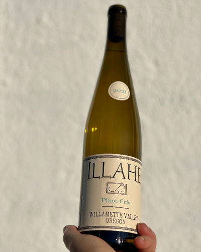 100% Pinot Gris.  Willamette, Oregon  Woman winemaker - Pauline Ford. All natural. Fresh cracked oyster salinity. Green apples slices drizzled with citrus zest honey. Wild mint. Clean and lean.  Mineral party. Earthy flowers. Keylime custard.