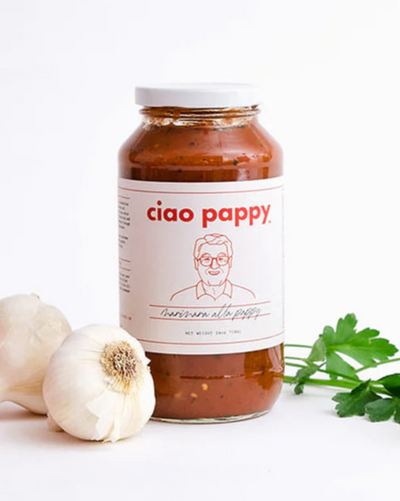 A special red tomato sauce made with full flavors and rich texture with Pappy's secret touches. Consists of a blend of Italian herbs, a little sour cream, and a touch of red pepper (our Italian tickle). This sauce can be enjoyed with pasta of your choice (preferably fresh pasta), over meatballs, shrimp, topped on eggs, or for dipping.