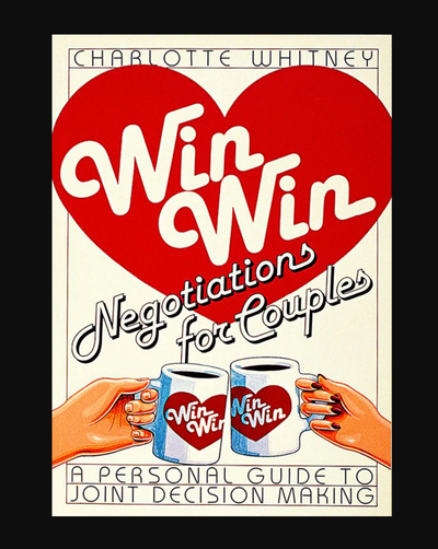 Charlotte Whitney's Win-Win Negotiations for Couples is the first book to apply the successful "win-win" principle from business management to interpersonal relationships. The first chapter includes methods for setting up a personal negotiation session, rules of conduct, and tools for effective communication.