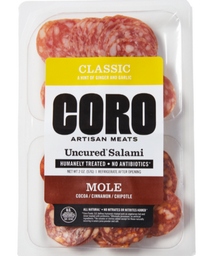 Coro Classic/Mole - Uncured Pre-sliced Size: 2 oz. 
