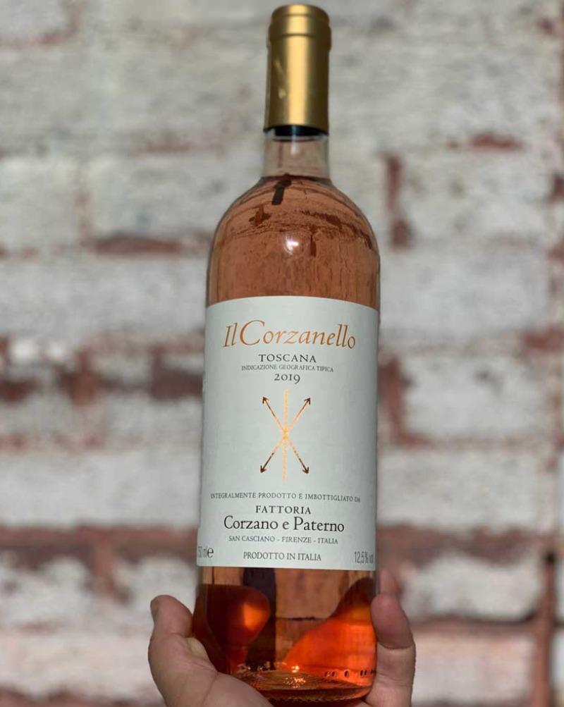 80% Sangiovese, 20% Canaiolo Tuscany, Italy.  Woman winemaker Katerina Goldschmidt. All natural. Thyme + rose petal. Sunny day treat hitting all the refreshing, dry, mineral, crisp, slightly fruity, yet totally balanced buttons!