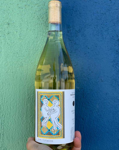 40% Roussanne, 23% Colombard, 17% Marsanne, 15% Muscat Blanc Contra Costa County, California.  Woman winemaker - Martha Stoumen. All natural. Limited production! Dried pineapple. Fresh cut hay. Salted honey. Lemon peels. Like drinking day dreams of an amazing lover from the past.